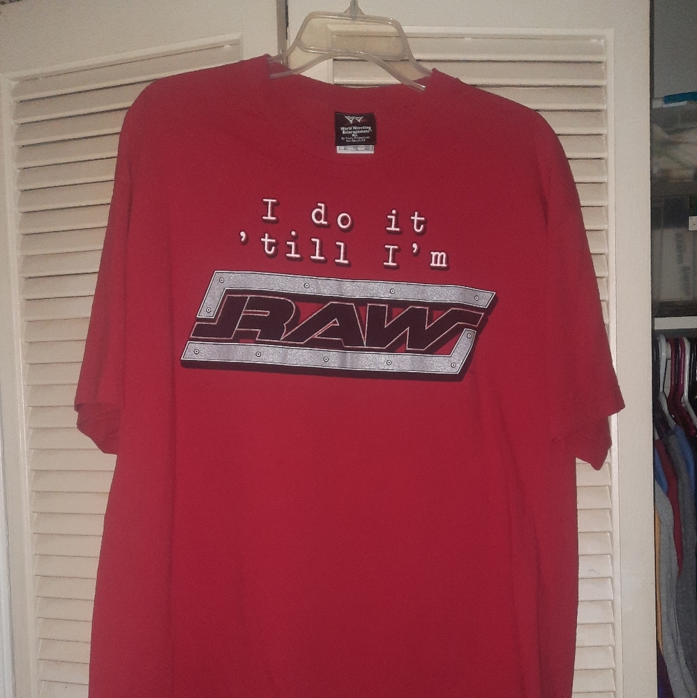 2002 wwe do it til I'm raw shirt